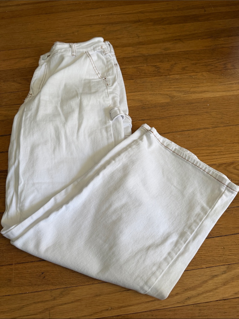 Gogo Jeans Women’s Carpenter White Sz 11/30 - Classic Straight Fit